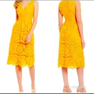 Gianni Bini Lace Crochet Midi Dress size 0